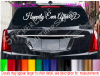 Wedding HAPPILY EVER AFTER Couple Just Married Limo Decal Limousine window sticker